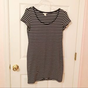 Black & White Striped Dress
